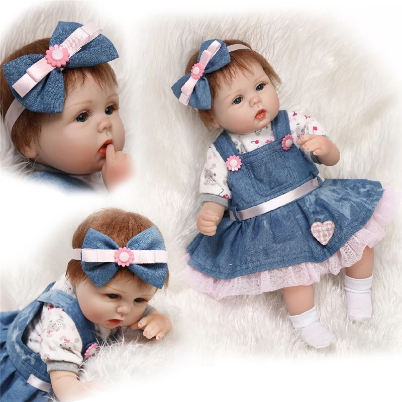 NPK Новинка 43 см силиконовые куклы Reborn Boneca Realista модные детские для принцессы