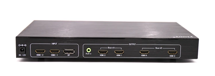YUOUT 4K @ 60Hz HDMI 2x2 видео настенный контроллер DP/HDMI процессор 4TV показывает Сращивание