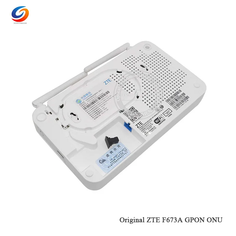 50 шт. дешевая оригинальная ZTE F673A V2 GPON ONU английская прошивка 4GE + 1Tel USB Wifi такая же