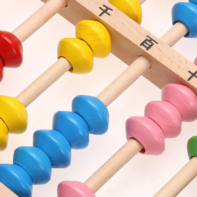 Монтессори Деревянные Бусины Abacus для детей Счетный номер раннего обучения
