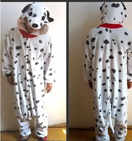 Dropshipping Anime Onesie Sleepwear Polar Fleece Cartoon Dalmatians Pajamas Adult Pyjamas Party in Stock for Adults |