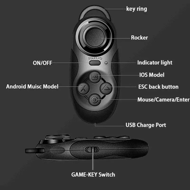 Мини-контроллер виртуальной реальности Mocute совместимый с Bluetooth геймпад для ПК Smart