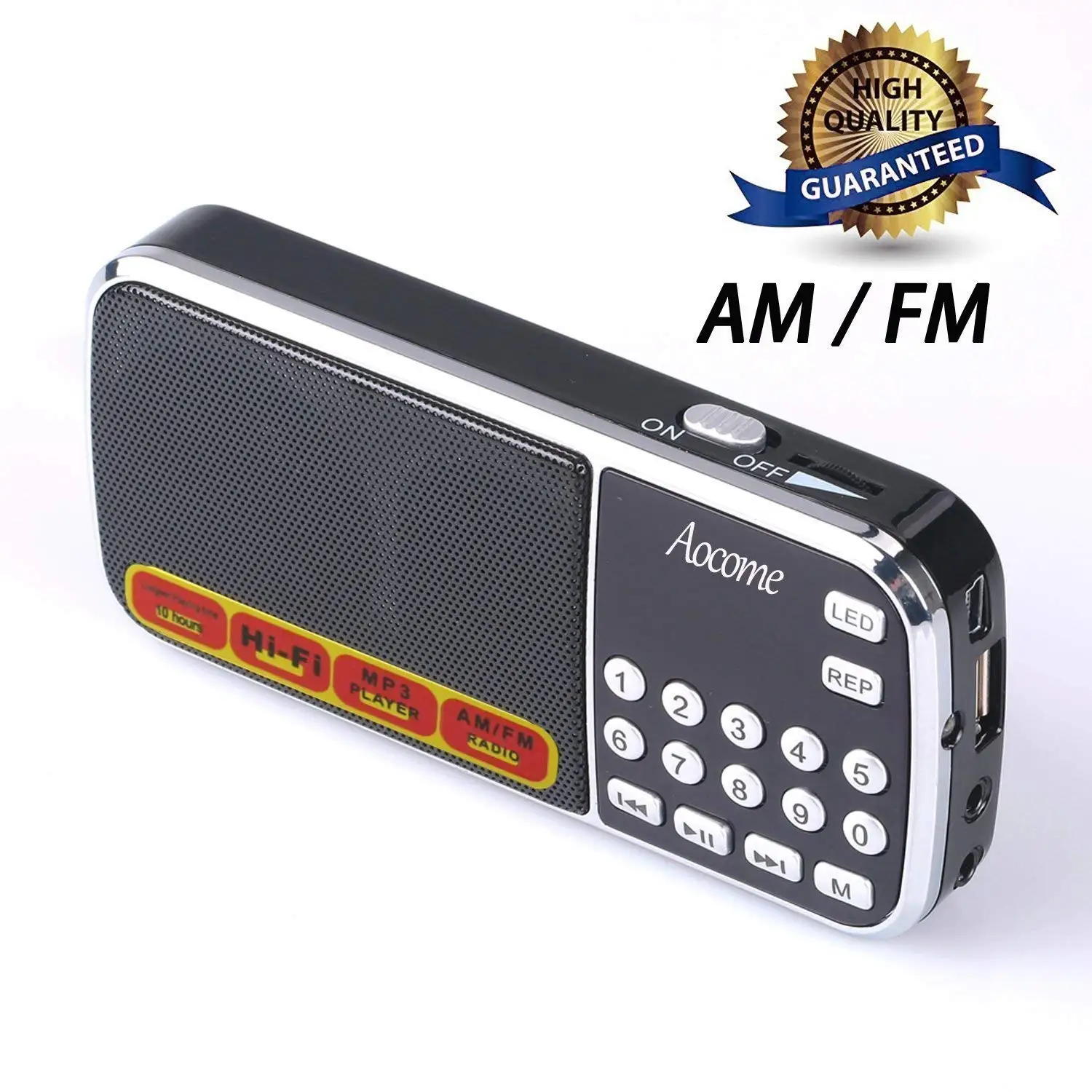 Портативный динамик s с мини AM FM цифровое радио Ретро приемник плеер Micro SD TF USB