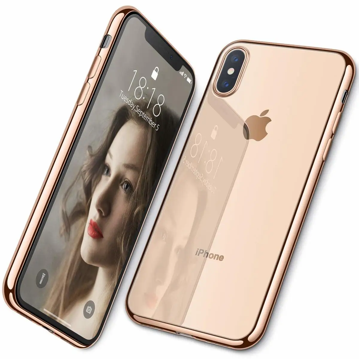 Чехол для iPhone XS Max XR 6 6S 7 8 plus тонкий прозрачный мягкий Премиум гибкий