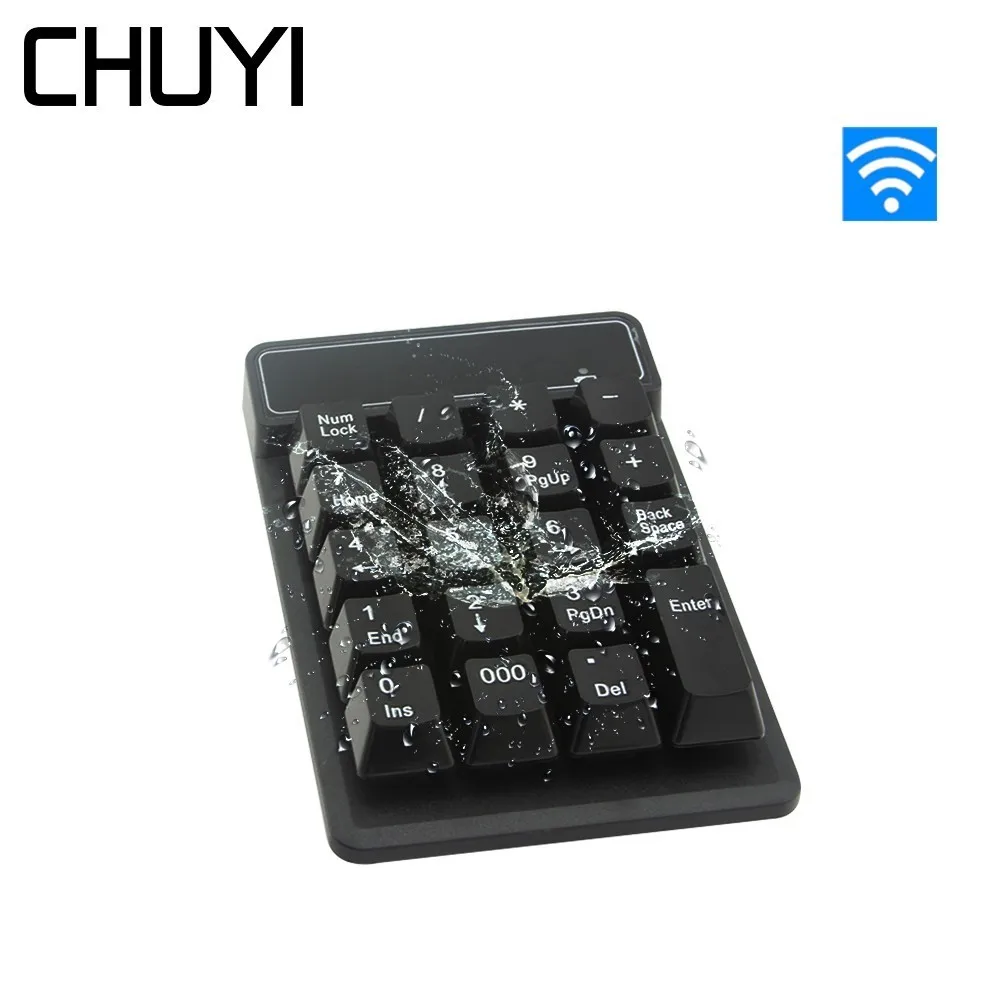 

2.4G Wireless Keyboard USB Numeric Keypad Waterproof 19 Keys Mini Digital Keyboards Number Keypads For PC Laptop Macbook Pro