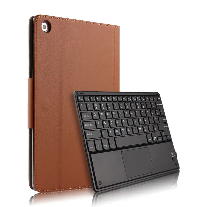

Case For Huawei MediaPad M5 Lite 10 BAH2-L09/W19 DL-AL09/W09 10.1" Tablet PC Bluetooth keyboard Protective Cover PU Leather Case
