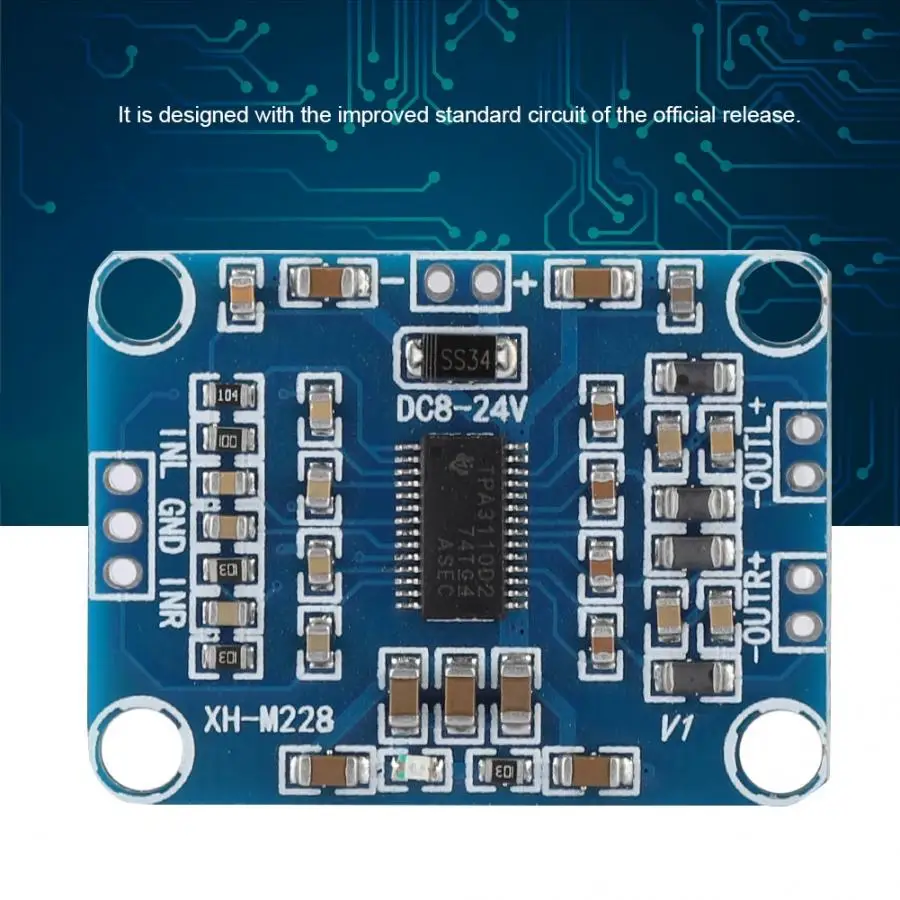Цифровой аудио стерео усилитель TPA3110 2X15W Модульная плата мини