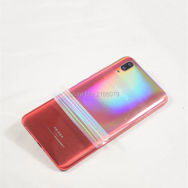 ДЛЯ vivo X21/X21 UD/X21i 6 28 &quotзадняя крышка Стикеры градиент Аврора чистый прозрачная