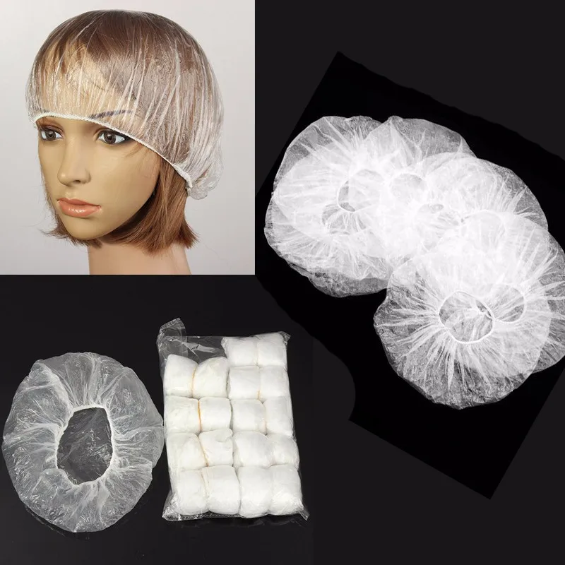 20 шт./компл. одноразовые прозрачные спа Салоны для волос домашнего душа резиновые