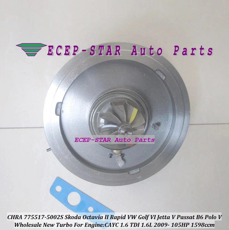 775517 775517-5002S 775517-5001S Турбокомпрессор картридж CHRA для Skoda Octavia Rapid VW Golf VI Jetta V Passat B6 Polo