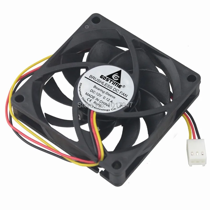 10 шт. в партии Gdstime DC 12V 3Pin 70 мм 7 см 70x15 7015 Бесщеточный Охлаждающий