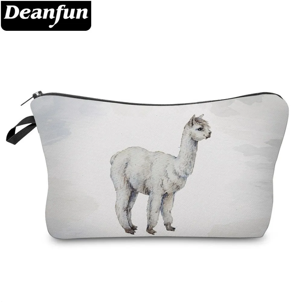 Deanfun водонепроницаемый яркий напечатанный Llama косметичка Милая Альпака Макияж
