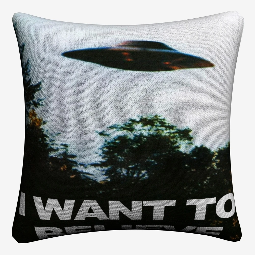 I Want To Believe X File TV Play Decorative Linen Cushion Cover 45x45cm Pillowcase For Sofa Home Decor Pillow Case Almofada | Дом и сад
