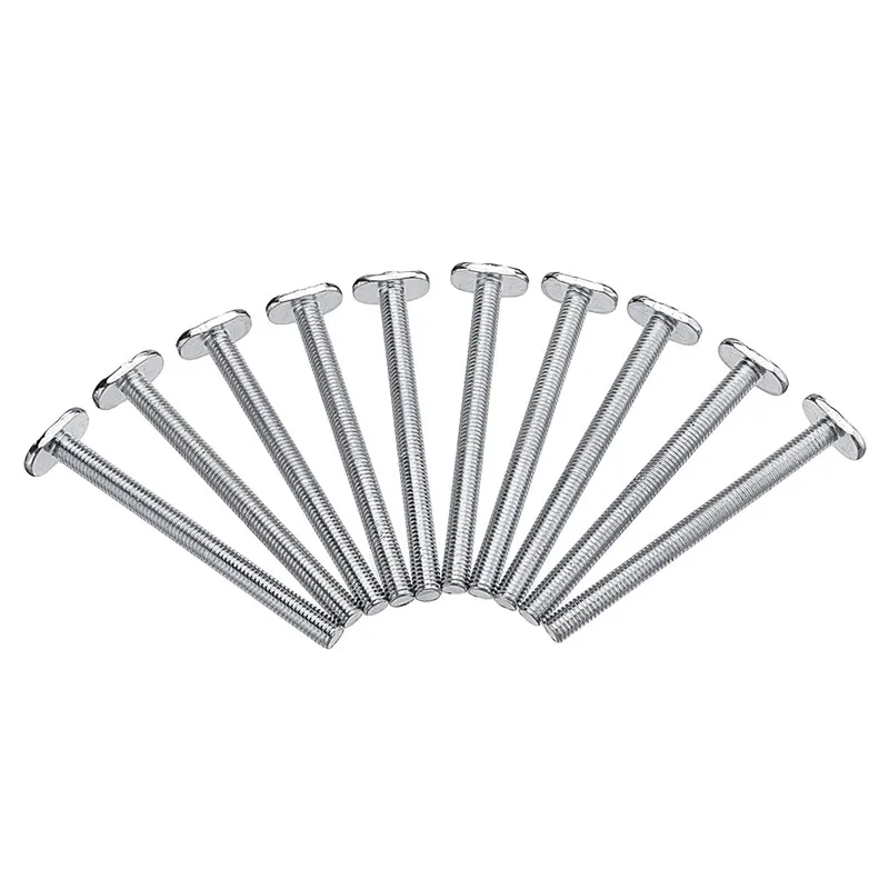 Machifit 10 шт. M8x100mm T Nut раздвижные винты для 30 серии торцевой дорожки Т образный