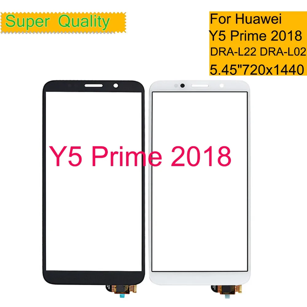 

10Pcs/Lot For Huawei Y5 PRIME 2018 DRA-L02 DUAL DRA-L22 Touch Screen Panel Sensor Digitizer Front Glass Outer Lens Y5 2018