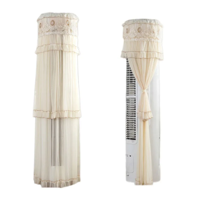 LDAJMW Vertical Air Conditioning Dustproof Lace Decorative Cover 2018 New Dust Multi-function Storage Bag | Дом и сад