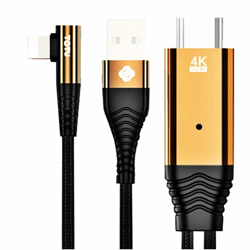 Для iPhone HDMI кабель 4k HD 3 5 M 8pin к HDTV ТВ адаптер для Lightning Apple iPad Air iOS конвертер с USB