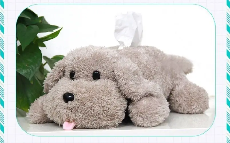 Аниме YURI! На льду Victor Makkachin пудель плюшевая коробка для ткани собачья игрушка