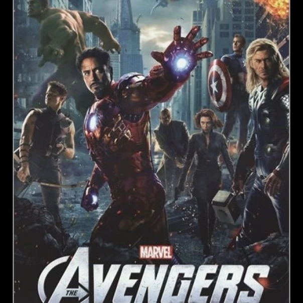 Marvel Avengers один лист ламинированный и Обрамленный плакат печать (24x36)|Таблички