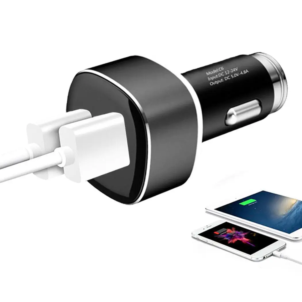 Универсальный двойной прикуриватель USB автомобильный x 2 уникальный дизайн двух
