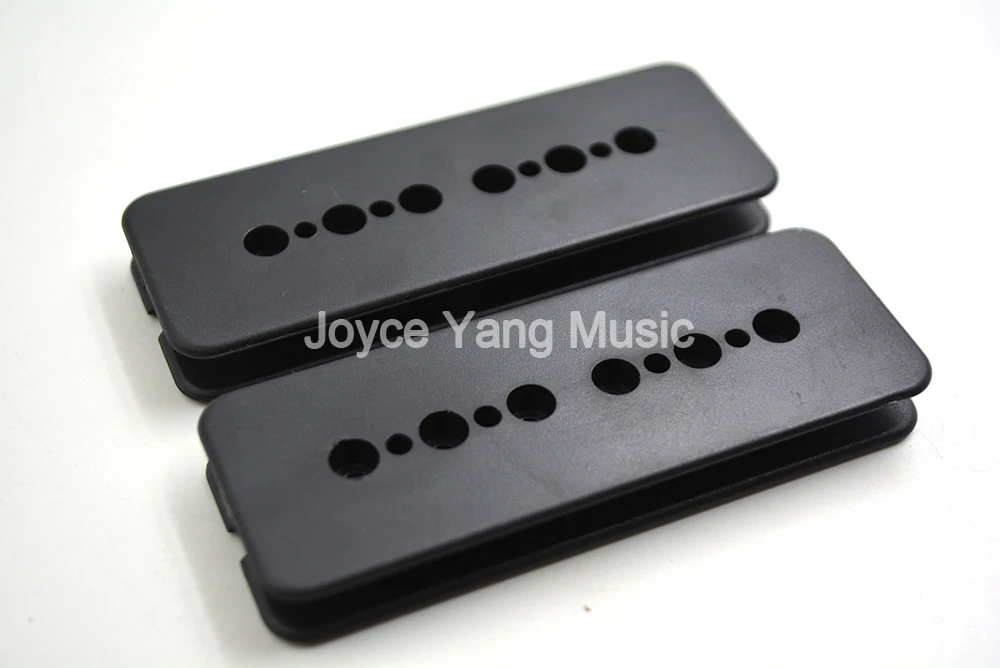 Niko 8 шт. черная электрическая гитара P90 Soapbar Humbucker Pickup Slug Bobbin 50/52 мм Чехлы