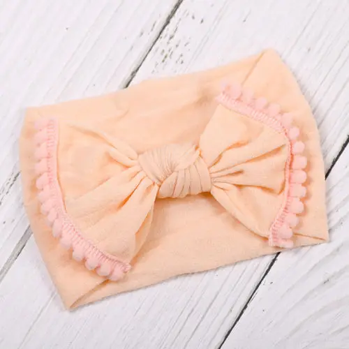 

Kids Girls Toddler Big Bow Turban Hairwear Head Wear Baby Girl Cotton Princess Knotted Headband Hair Band Accessories Headwear
