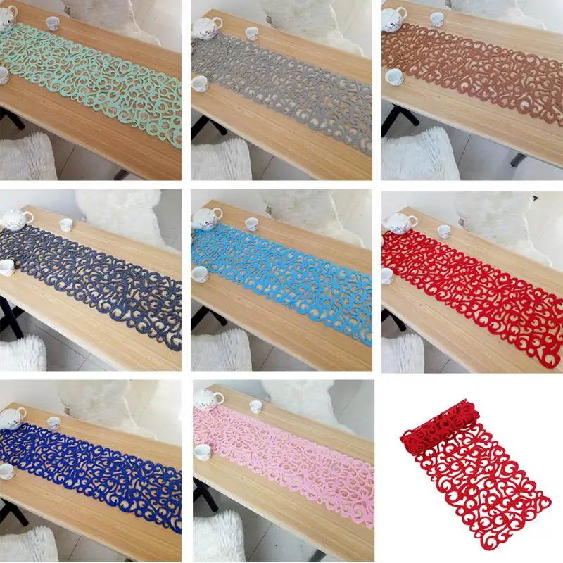 Прямоугольные войлочные бегуны для стола современный полый стол украшения дома