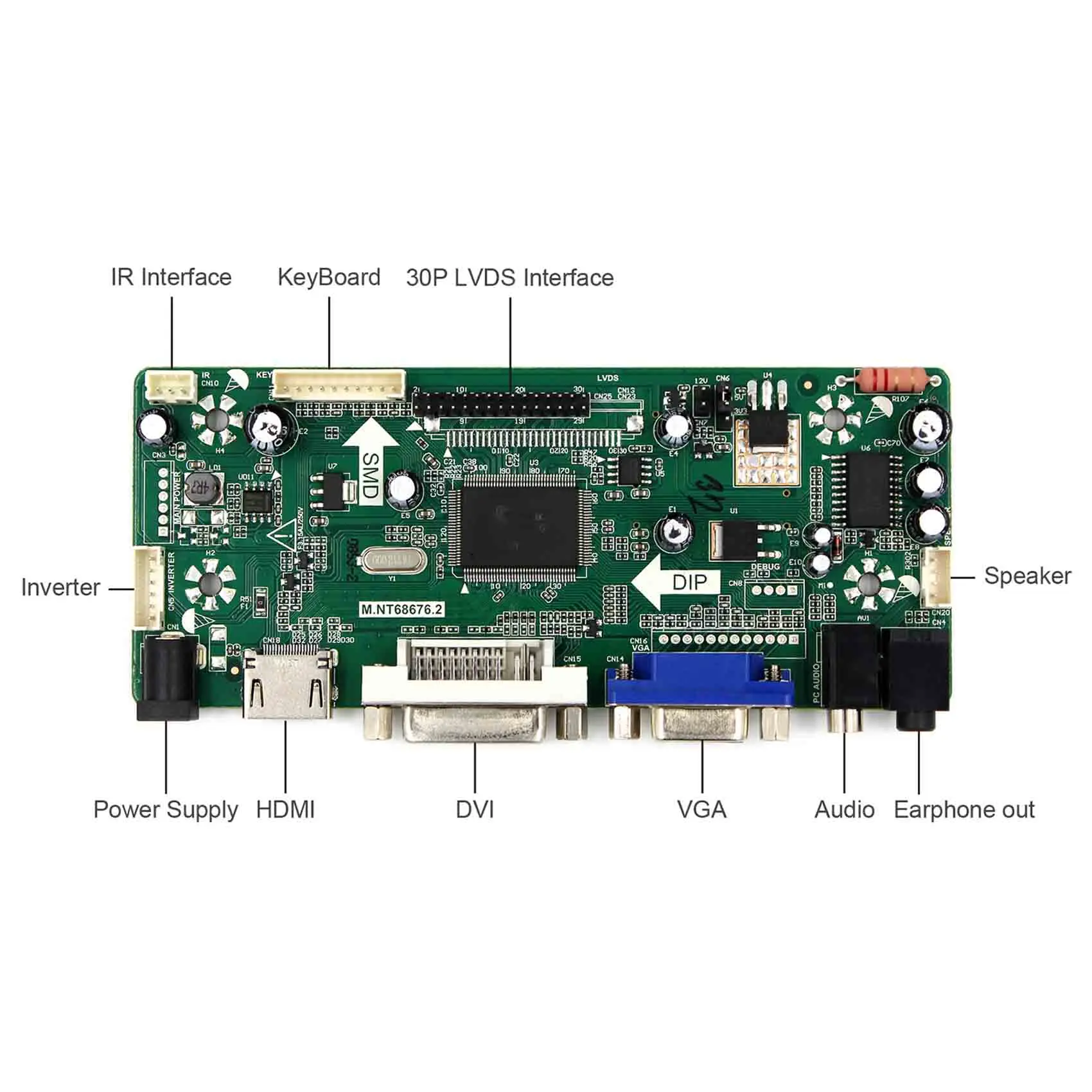 8 &quotHJ080IA 01E дюймов 1024X768 IPS ЖК дисплей Экран + HD MI VGA HDMI DVI плата контроллера М.