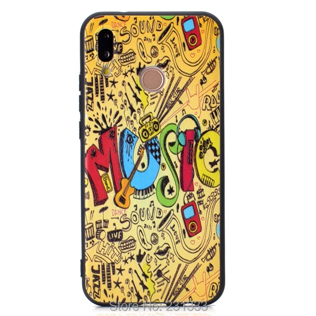 Мультяшный Матовый Мягкий ТПУ чехол для Huawei P20 Y5 2018 Y6 MATE 20 10 P8 LITE 2017 P10 Honor 6X 6C 7X 9