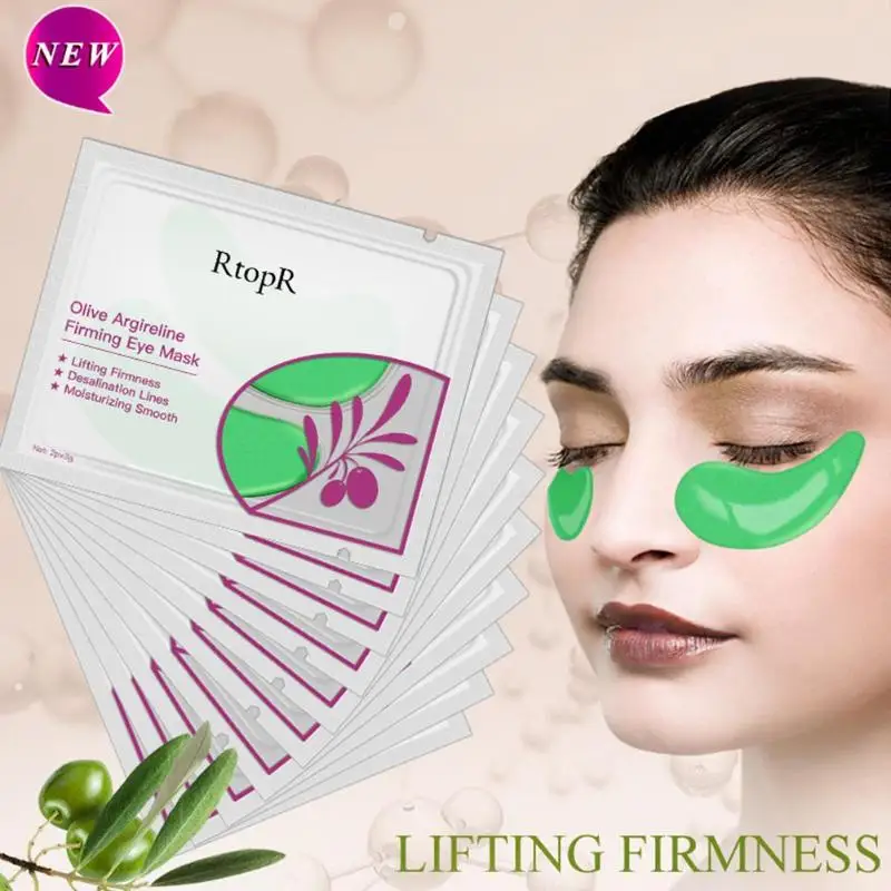 1 Pair Olive Essence Firming Eye Mask Moisturizing Smooth Lifting Firmness Serum Dark Circles Fine Lines Patches | Красота и здоровье
