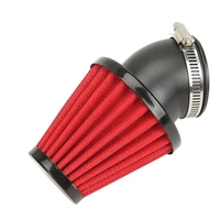 42mm motorcycle air filter motorcycle dual layer stainless steel mesh 45 angled 150cc 250cc motorcycle scooter atv dirt bike