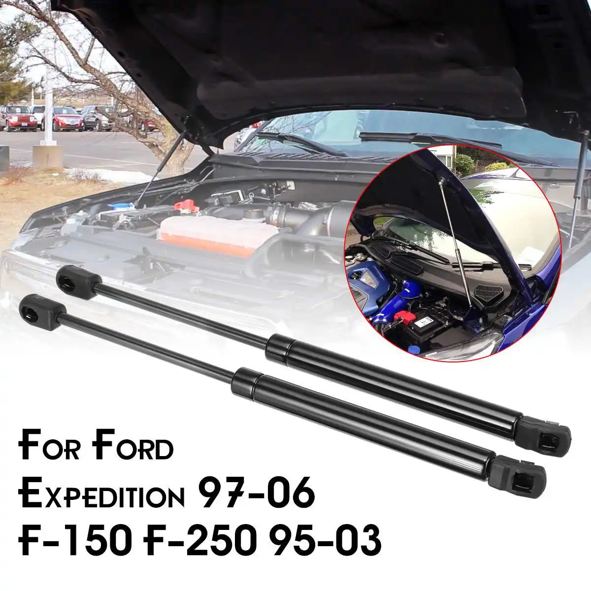 2 шт. подъемники для передней капота автомобиля стойки экспедиции Ford 1997 2006 F 150 1995