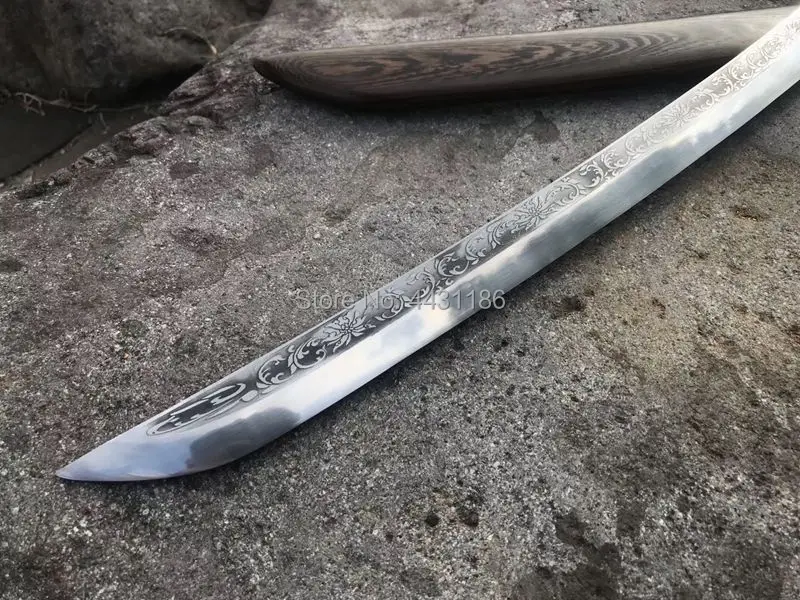 Ручная ковка высоких клинок из марганцевой стали острые для резки KungFu Dao Sword