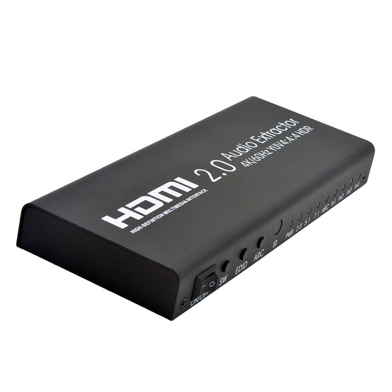 Hdmi 2 0 к аудио экстрактор коммутатор 4X1 переключатель 4K @ 60 Гц 3D для набора верхней