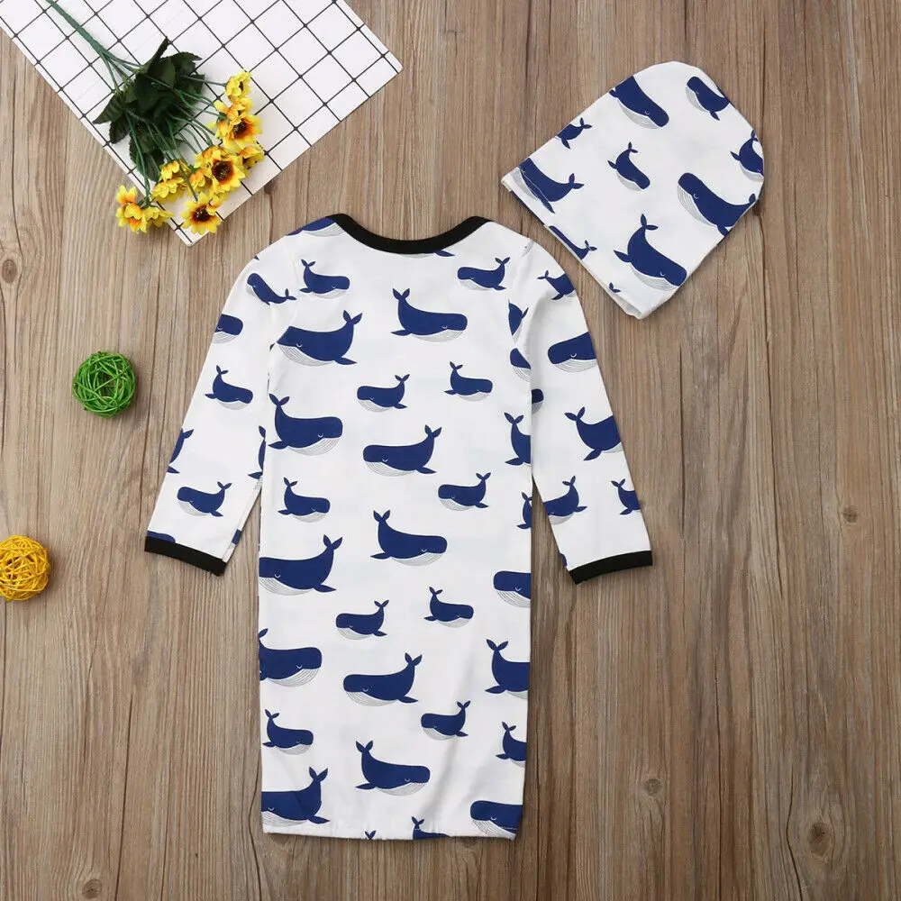 2 шт. детский хлопковый комбинезон с длинным рукавом и шапками | Мать ребенок