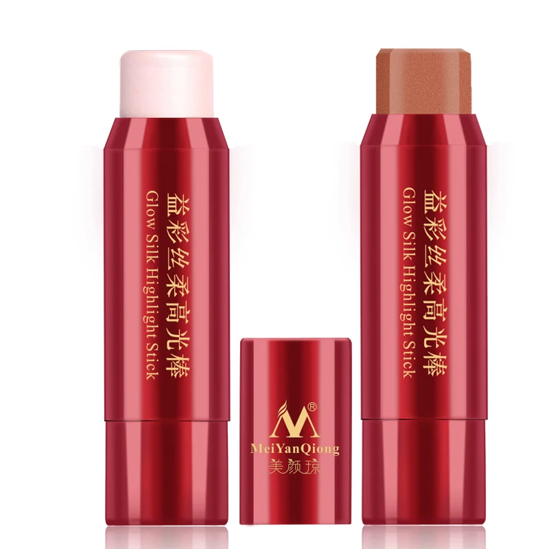 2 цвета макияж для лица Мерцающая палочка подсветка высокий светильник ing пудра