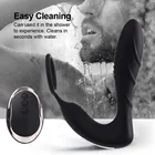 Vibefun беспроводной мужской массажер простаты с дистанционным управлением Силиконовый анальный вибратор 10 скоростей Анальная пробка секс-игрушки для мужчин мастурбатор 18