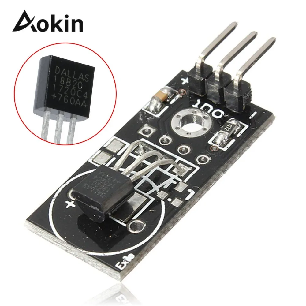 DS18B20 Температура Сенсор цифровая одинарная шина модуль для Arduino Diy Kit|Датчики| |