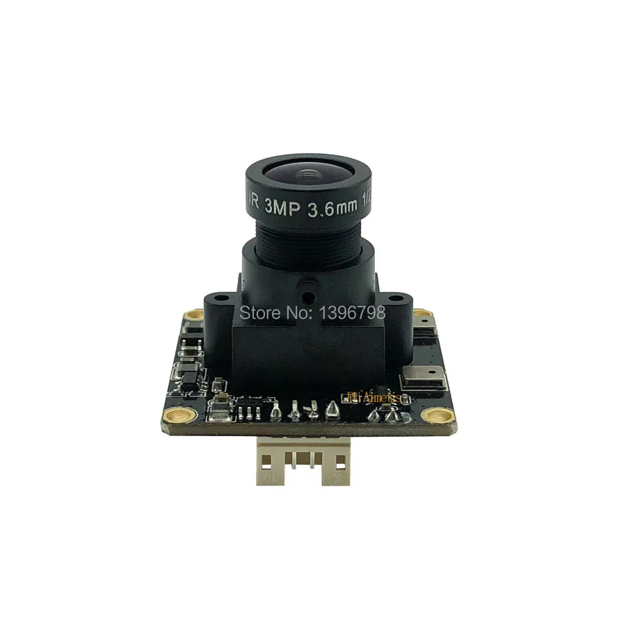 WDR H.264 Mini CCTV Surveillance camera 3MP Full HD Webcam OTG UVC Wide Dynamic 30FPS USB Camera Module with Microphone | Безопасность и