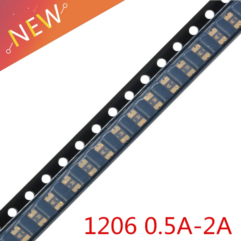 50 шт./лот 1206 0.5A/2A/0.1A/0.2A/0.5A/0.75A/1.1A/2A SMT SMD сбрасываемый предохранитель PPTC PolySwitch