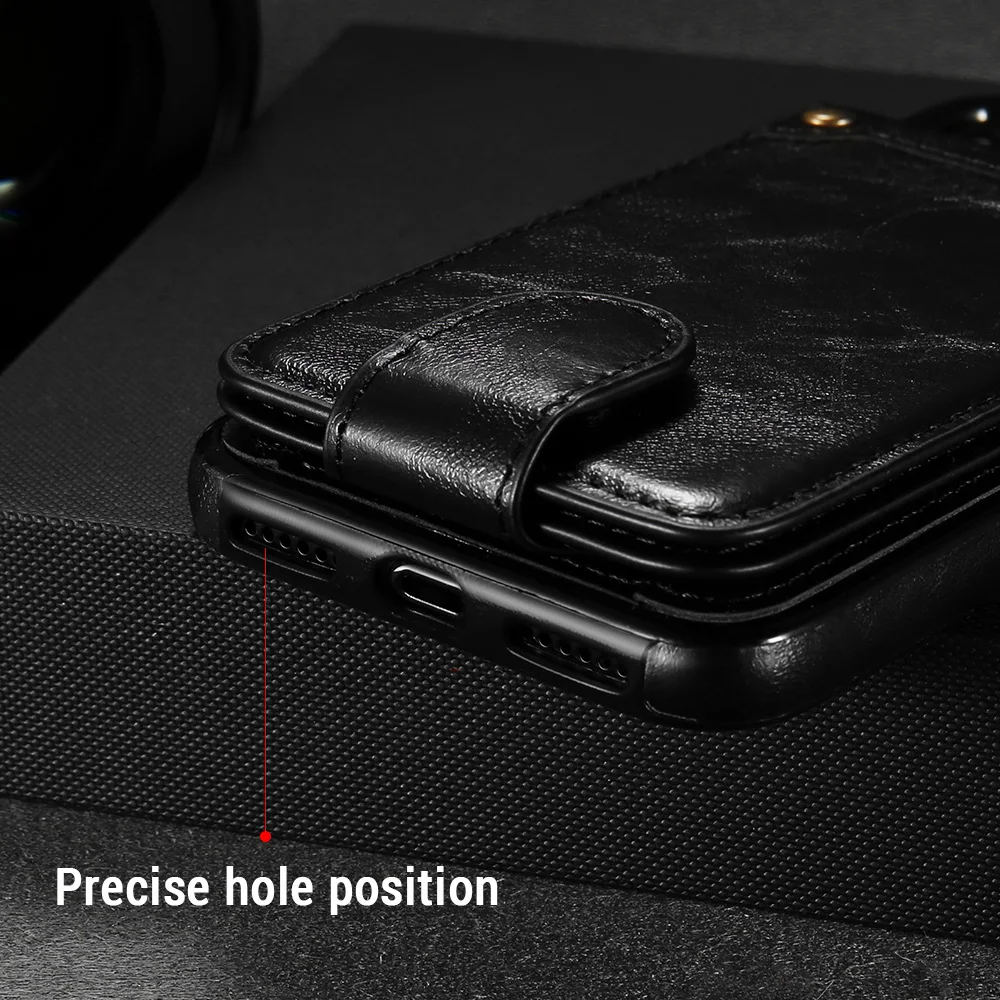 Чехол-книжка KISSCASE с карманом для карт Samsung Note 8 S9 Plus чехлы из искусственной кожи S7