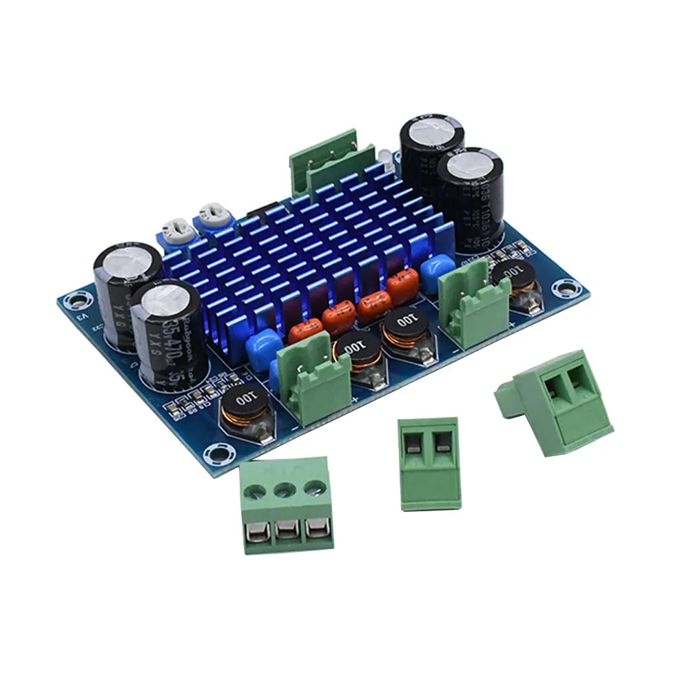 Tenghong TPA3116D2 120 Вт * 2 Цифровой HIFI усилитель плата DC5 28V шасси специальный штекер в