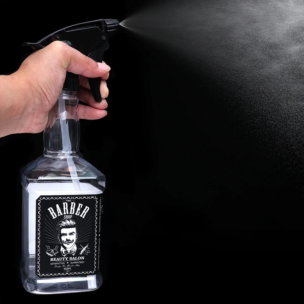 650ml Whiskey Refillable Sprayer Bottle Portable Oil Liquid Empty Bottles Atomizer Barber Hairdressing Tools 3 Colors To Choose | Красота и