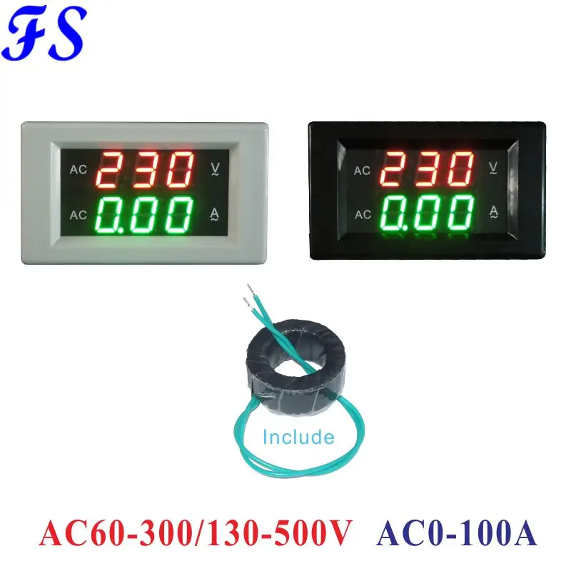 Цифровой светодиодный вольтметр амперметр постоянного тока 0 56 А измеритель