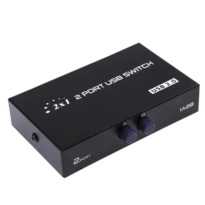 1А 2B 2 порта USB 0 Обмен коробка переключателя для компьютеров чтобы поделиться 1