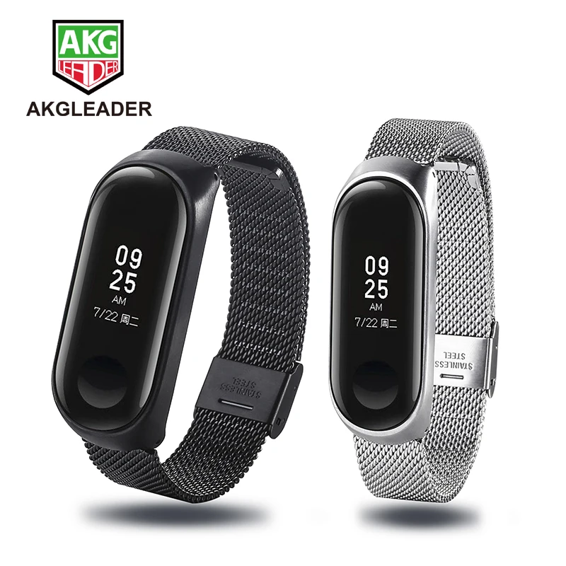Xiaomi band 2 ремешки на запястье безвинтовая нержавеющая сталь для Band 3 correa браслет