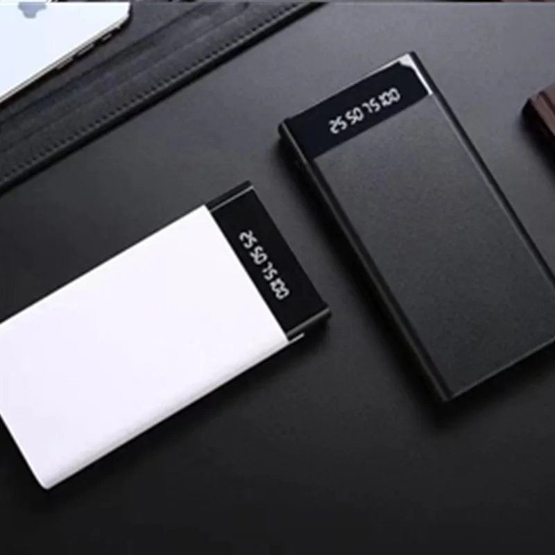 Внешний аккумулятор 20000 мАч, двойной USB портативный ЖК-аккумулятор, внешний аккумулятор, зарядное устройство для мобильных телефонов