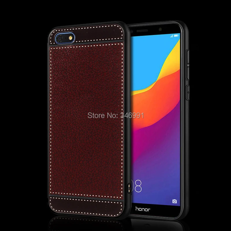 Кожаный чехол для Honor Play 7 Huawei honor 7S 5 45 дюйма мягкий черный силиконовый Роскошный |