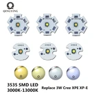 Светодиодные диоды 3535 SMD 3 Вт, 10 шт., заменяют светодиод CREE XPE XPG R3, белый теплый белый, 3000K, 4000K, 6000K, 8000K, 10000K с печатной платой 16 мм 20 мм
