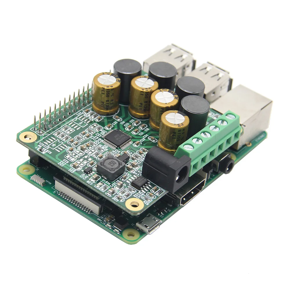 LEORY для Raspberry Pi аудио модуль HIFI усилитель плата расширения 25 Вт 12 20 в 3 Model